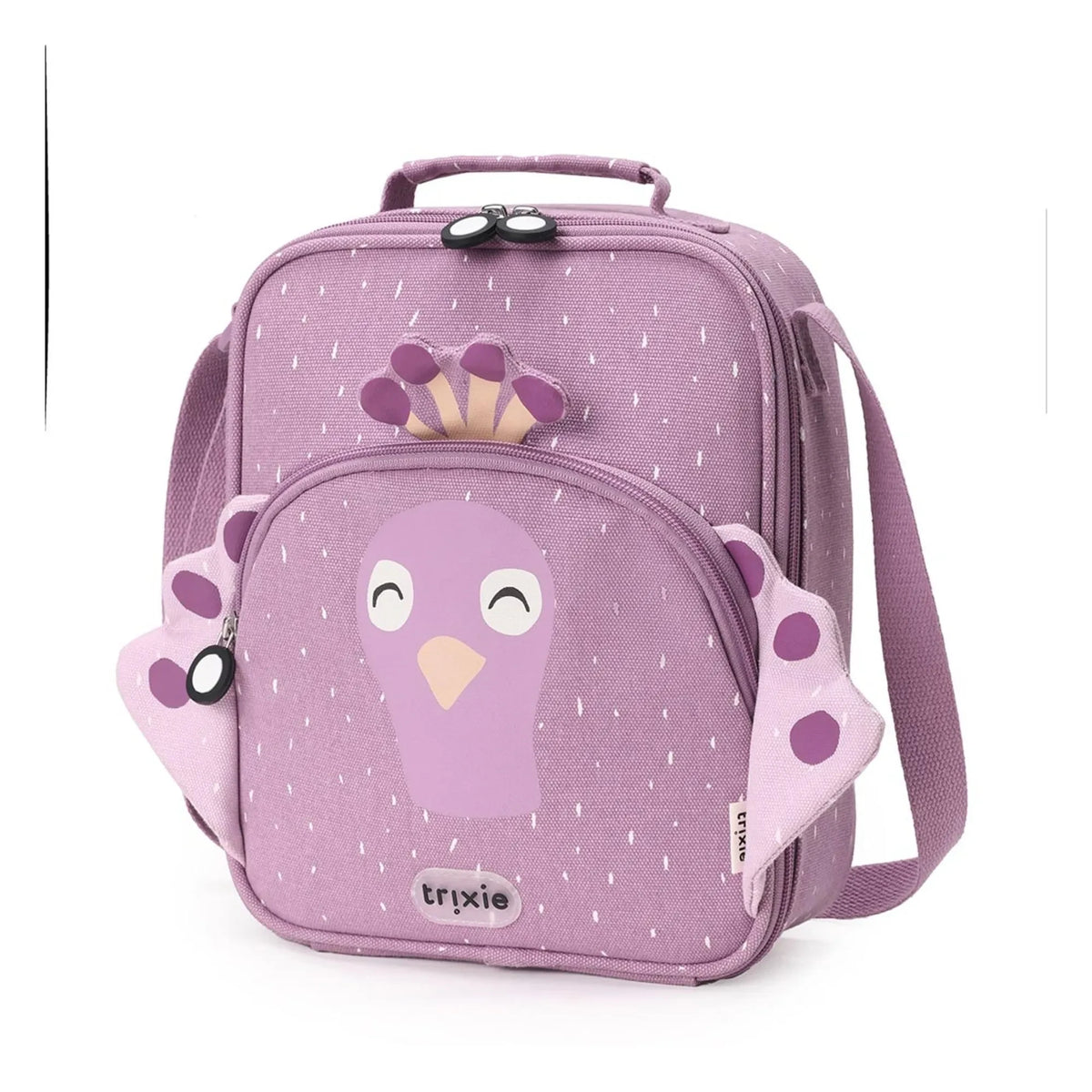 Trixie - Mrs. Peacock Insulated Lunch Bag | Purple