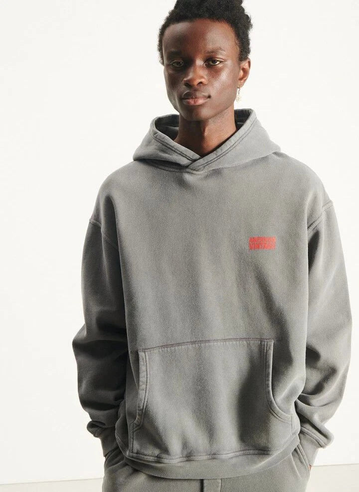 American Vintage - Plizzy Hooded Sweatshirt | Dark Grey