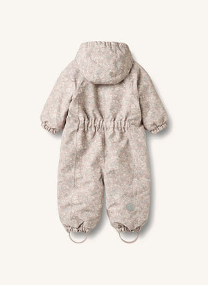 Wheat - Adi Recycled Fiber Floral Ski Suit | Pale Pink