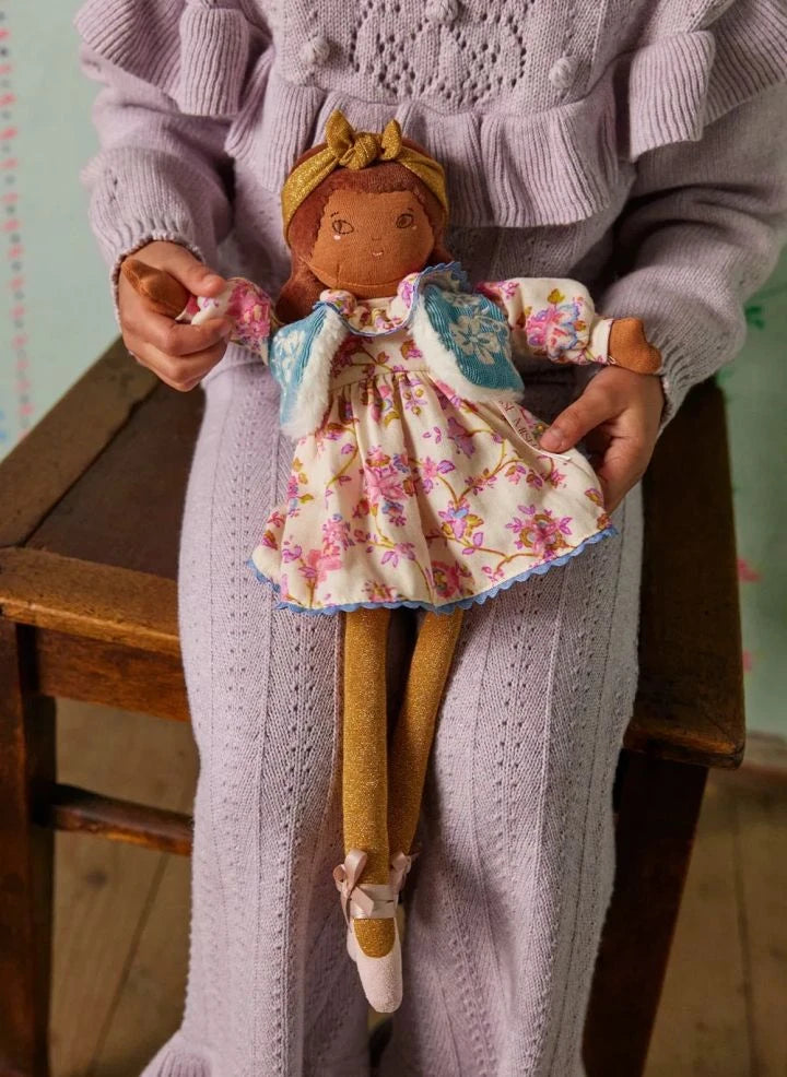 Louise Misha - Cherry doll - Louise Misha x Moulin Roty | Brown