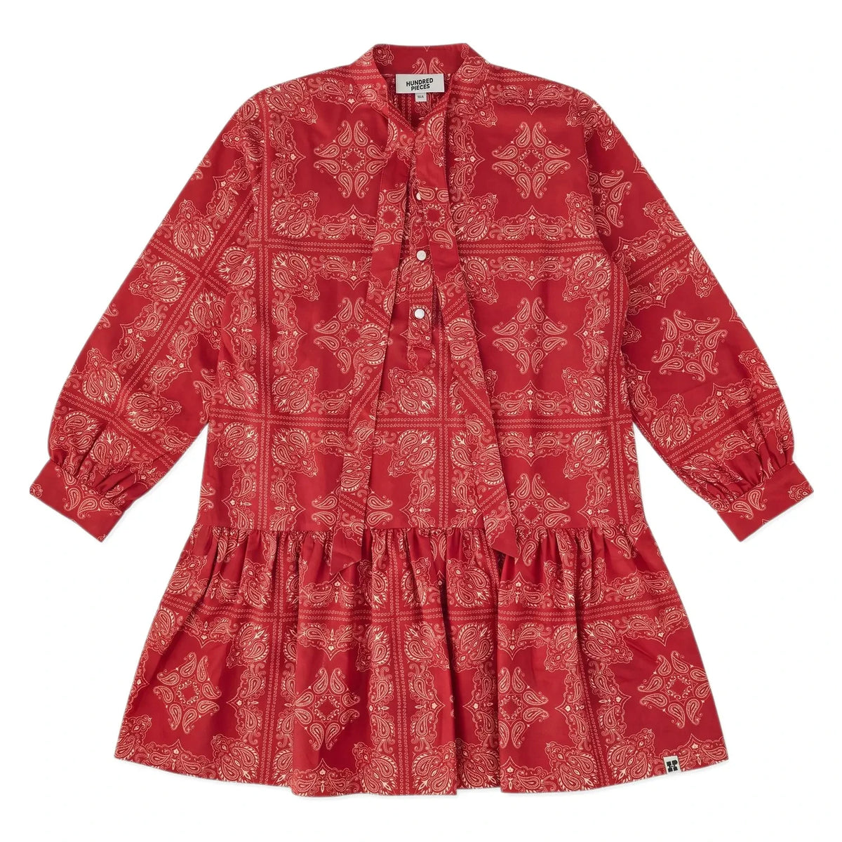 Hundred Pieces - Romy Bandana Dress | Dark Red