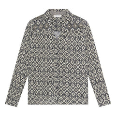 Maison Hotel - Ruby Tuesday Ikat Amrit Cotton Crepe Shirt | Black