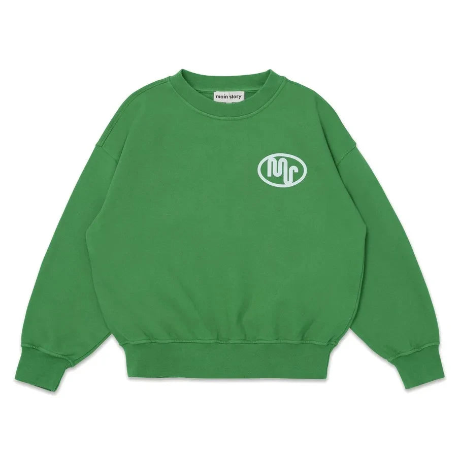 Main Story - Organic Cotton Bubble Sweatshirt | Green