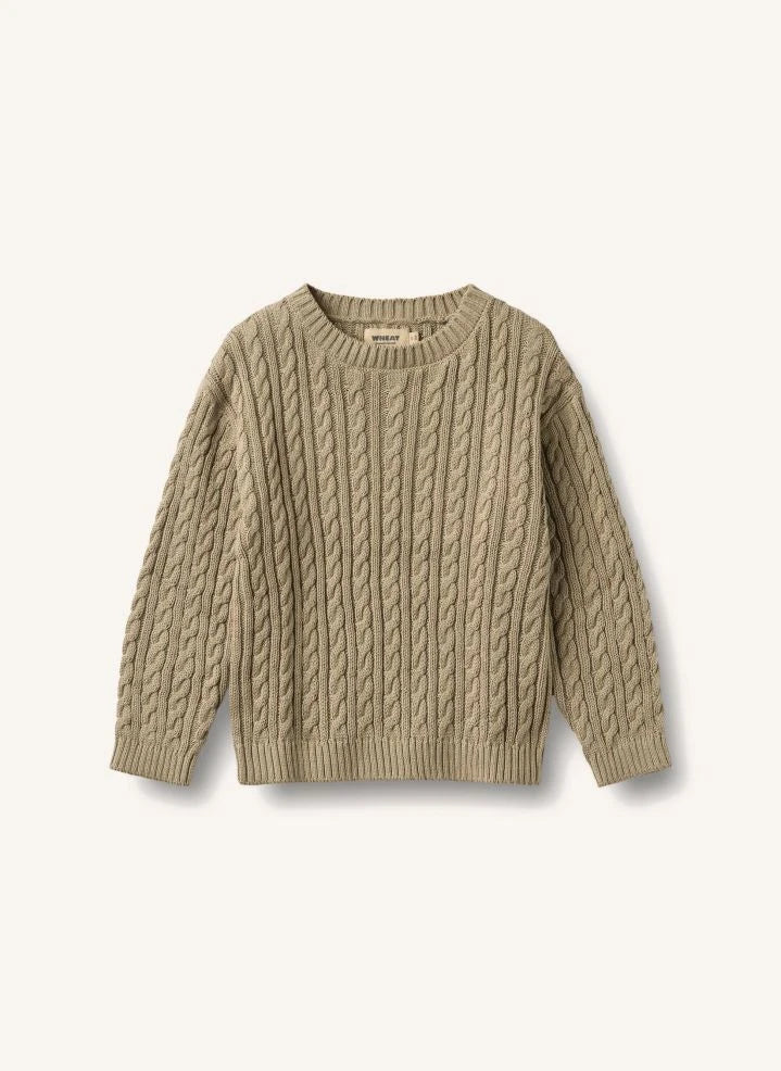 Wheat - Oliver organic cotton sweater | Beige