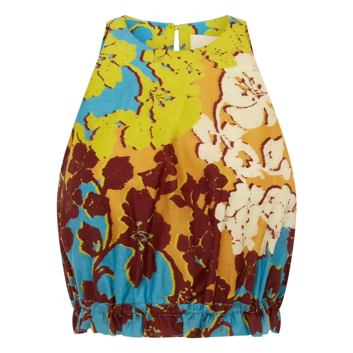 Alémais - Cotton and Silk Blend Top | Yellow