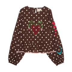 SISSEL EDELBO - Diana organic cotton blouse | Brown
