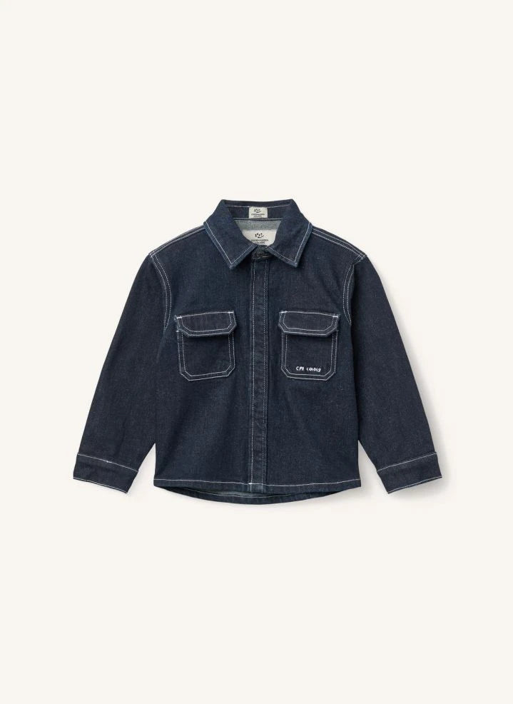 Copenhagen Colors - Organic Cotton Denim Shirt | Dark Blue