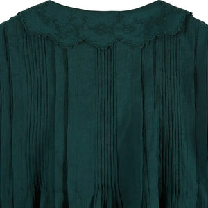 Emile et Ida - Elisabeth Vintage Blouse | Forest Green
