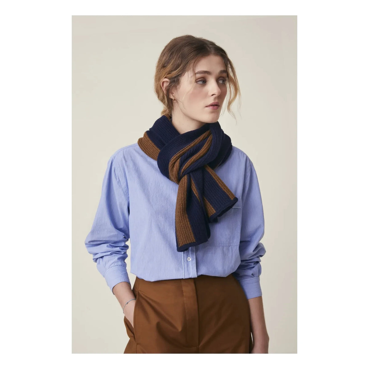 Moismont - Juliette Scarf No. 225, Merino Wool | Brown