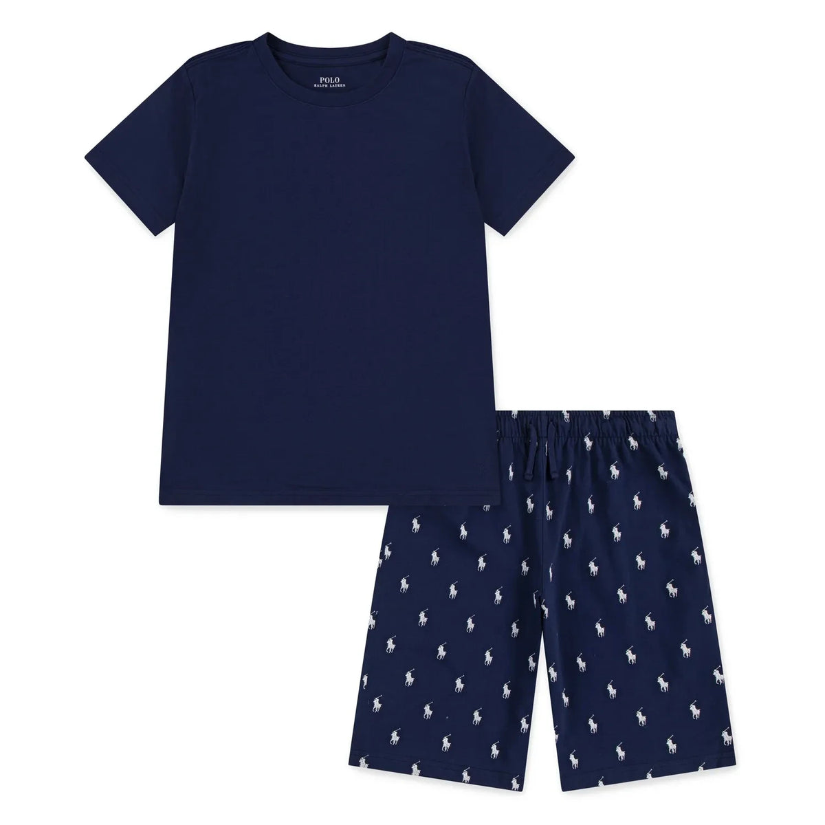 Ralph Lauren - Logo T-Shirt and Shorts Pajama Set | Navy