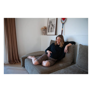 Mama Hangs - Mama Flow Maternity Cycling Shorts | Leopard