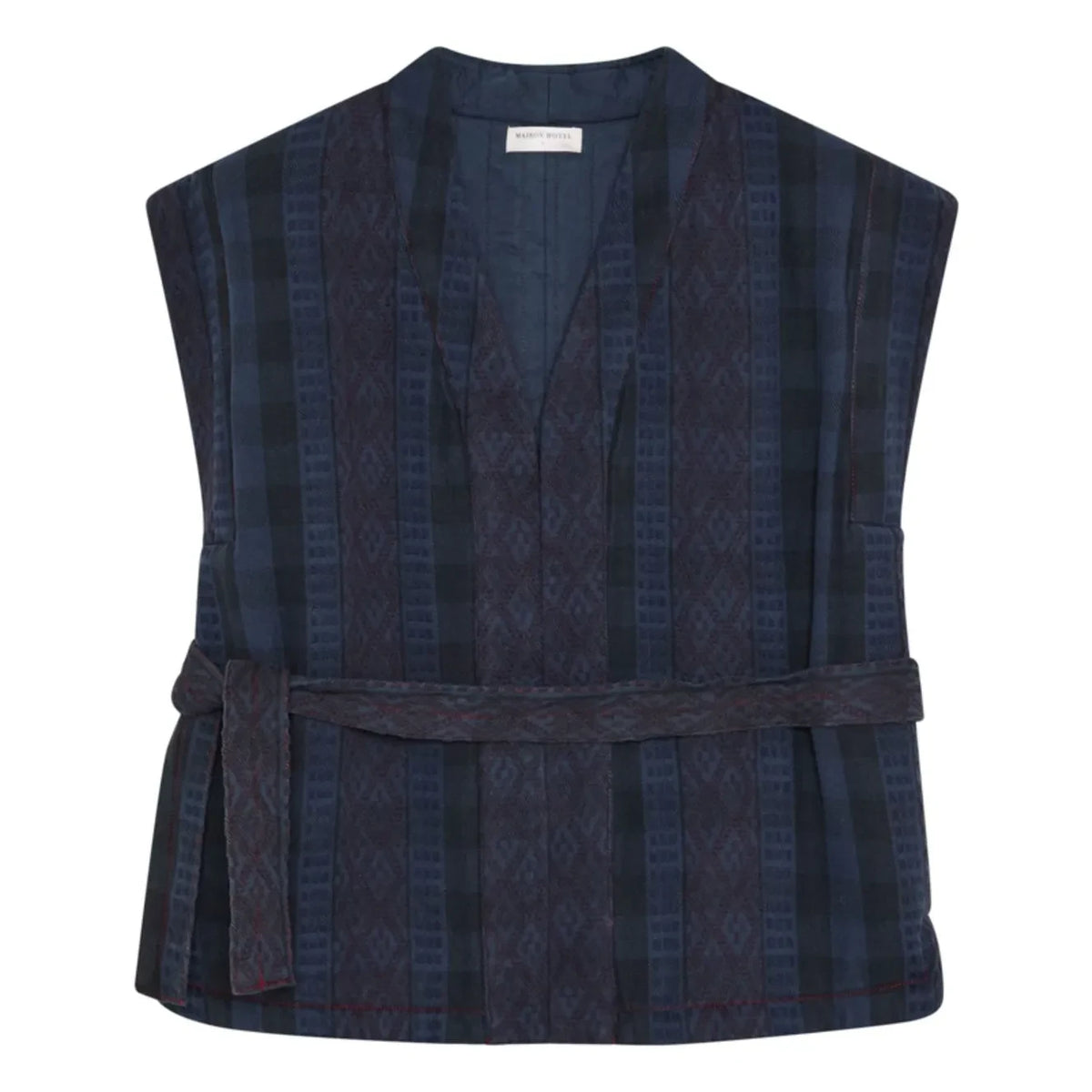 Maison Hotel - Monsoon Orion Sleeveless Coat | Dark Blue