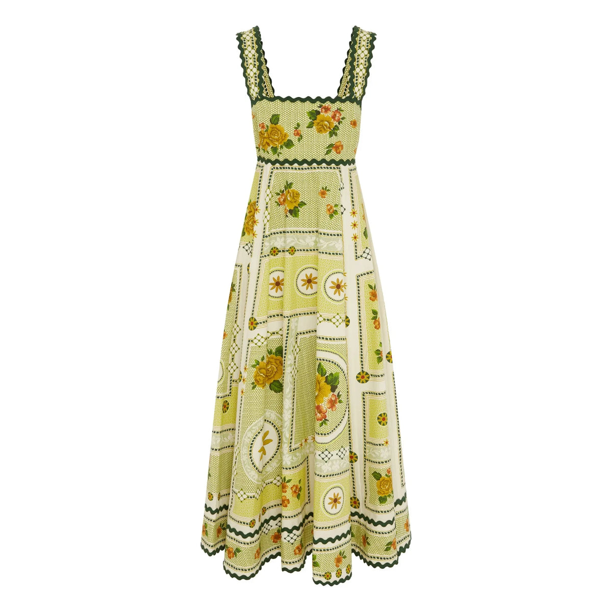Alémais - Dixie Cotton Poplin Dress | Yellow