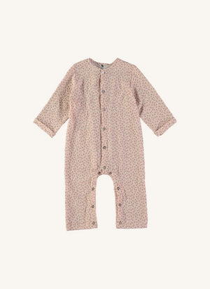 Risu Risu - Cosi Organic Cotton Muslin Floral Print Pajama Set | Pink