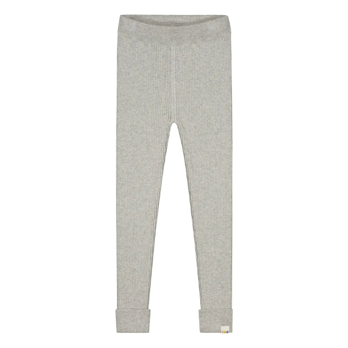 Yuki - Ribbed Organic Cotton Leggings | Gray
