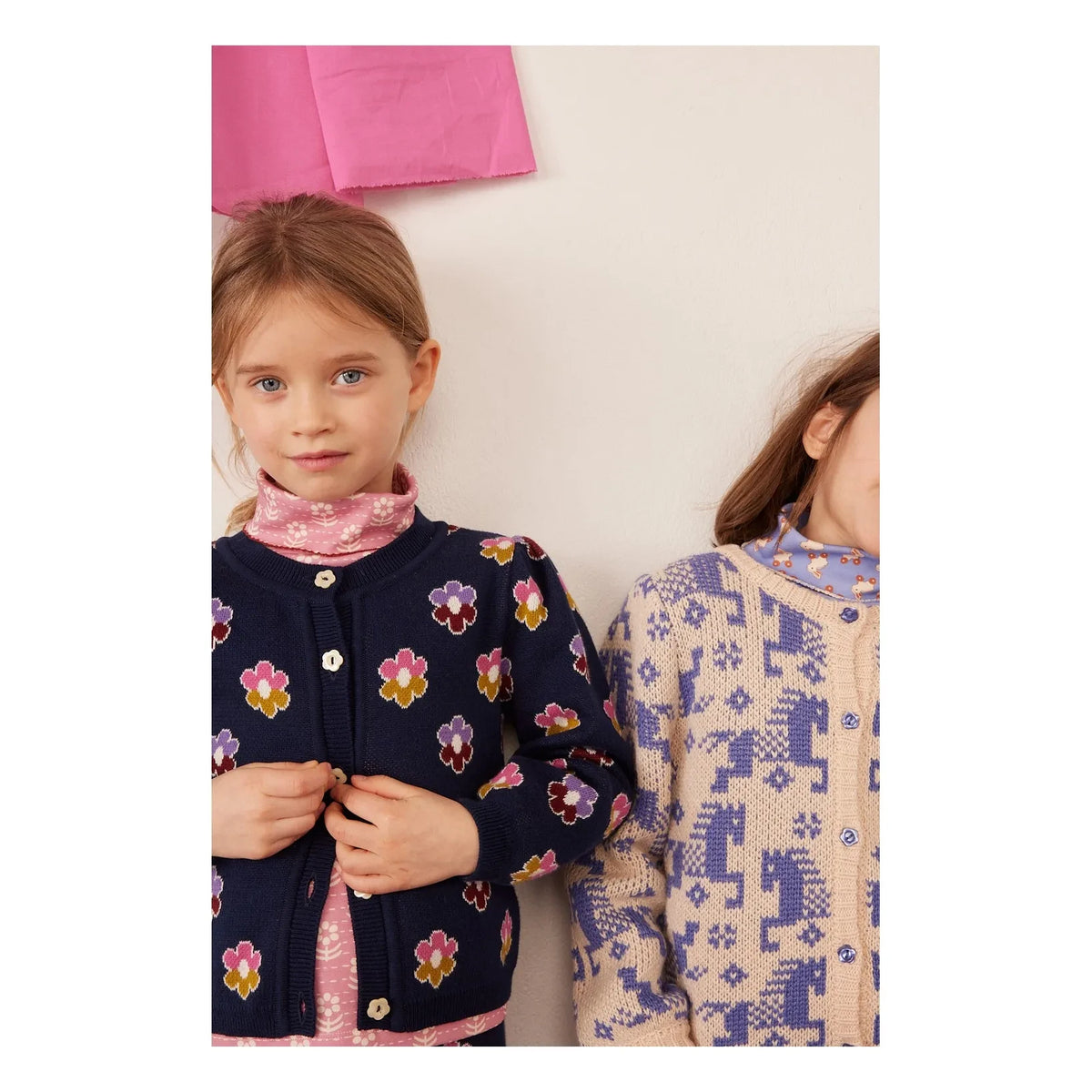 Hello Simone - Twiggy Floral Print Organic Cotton Turtleneck | Pink