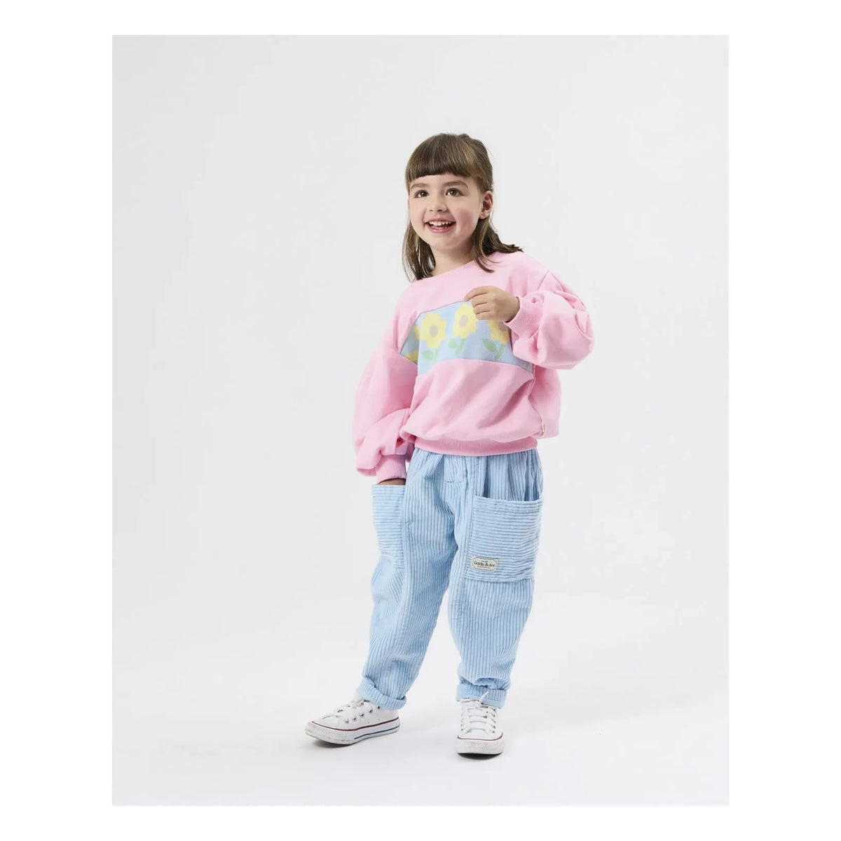 Goldie + Ace - Floral Pattern Sweatshirt - Exclusive for Smallable | Pink