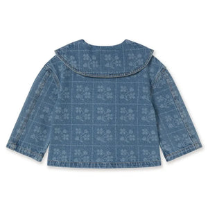 Tinycottons - Flower Pattern Denim Jacket | Oats