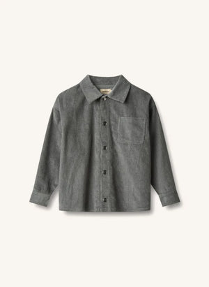 Wheat - Marcel Coton Bio Shirt | Grey Melange
