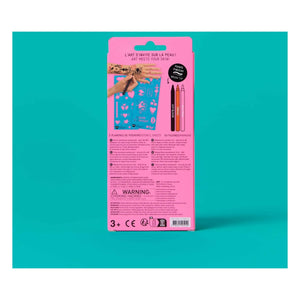Omy - Felt Pens and Stencils for I Love You Temporary Tattoos | Pink