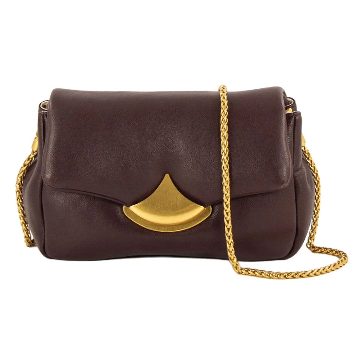 Sessùn - Diviluz Puffy Leather Bag | Dark Brown