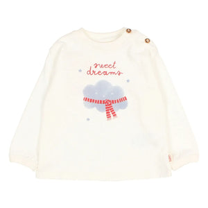 Búho - Sweet Dreams Organic Cotton T-Shirt | White
