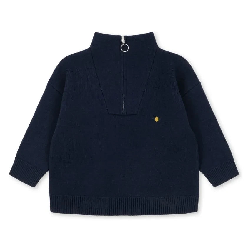 Konges Sløjd - Mano Zip-up Sweatshirt | Night Blue