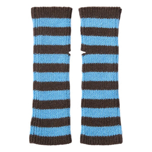 Mapoésie - Oda Wool Striped Gloves | Mavi