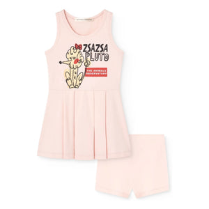 The Animals Observatory - Integrated Shorts Dress Vulture Zsazsa Pluto | Light Pink