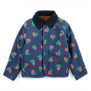 Bobo Choses - Reversible Sherpa Jacket Made from Recycled Fibers | Navy