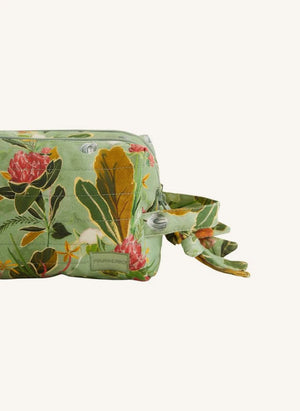 Farm Rio - Large Cotton Toilet Bag | Blue Green