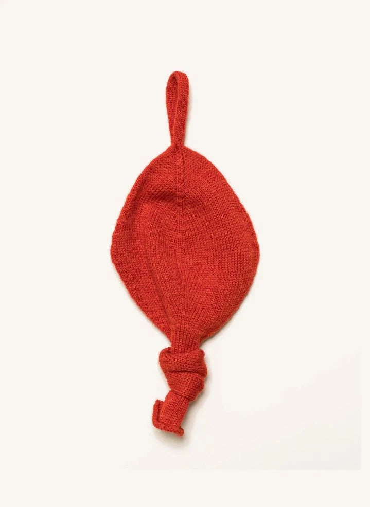 Hvid - Titi Merino Wool Pacifier Holder | Red