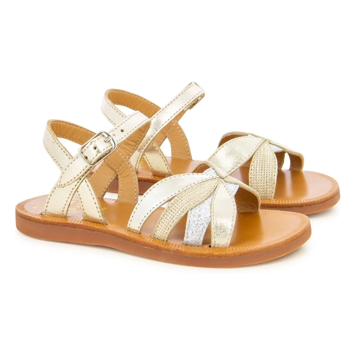 Pom d'Api - Plagette Baby Sandals | Orange