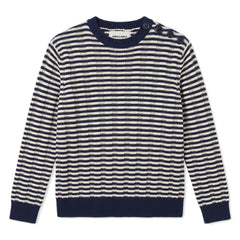 Smallable Kid - Matteo Striped Sweater | Blue Black