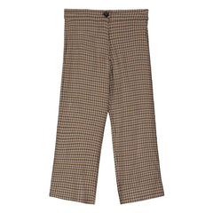 Tangerine - Slim Fit Checkered Pants | Brown