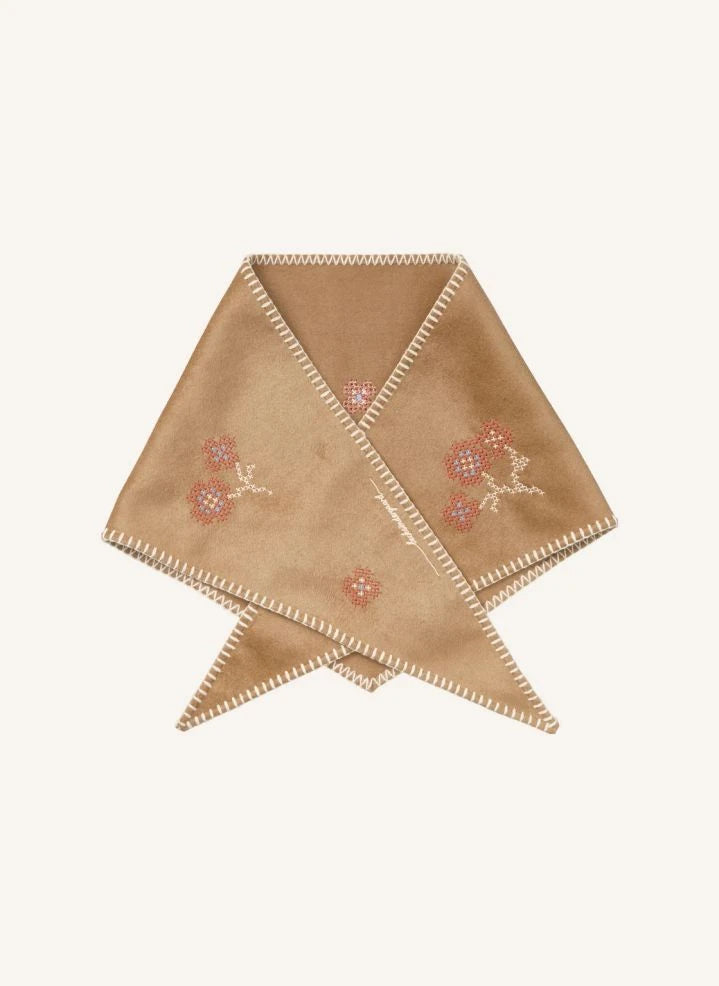 Becksöndergaard - Flotile Wool Triangle Shawl | Brown
