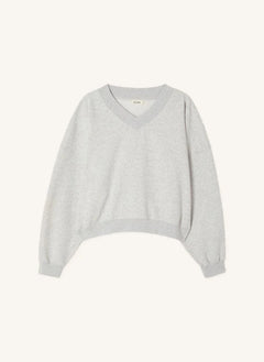 American Vintage - Baptown Cotton Sweatshirt | Grey melange