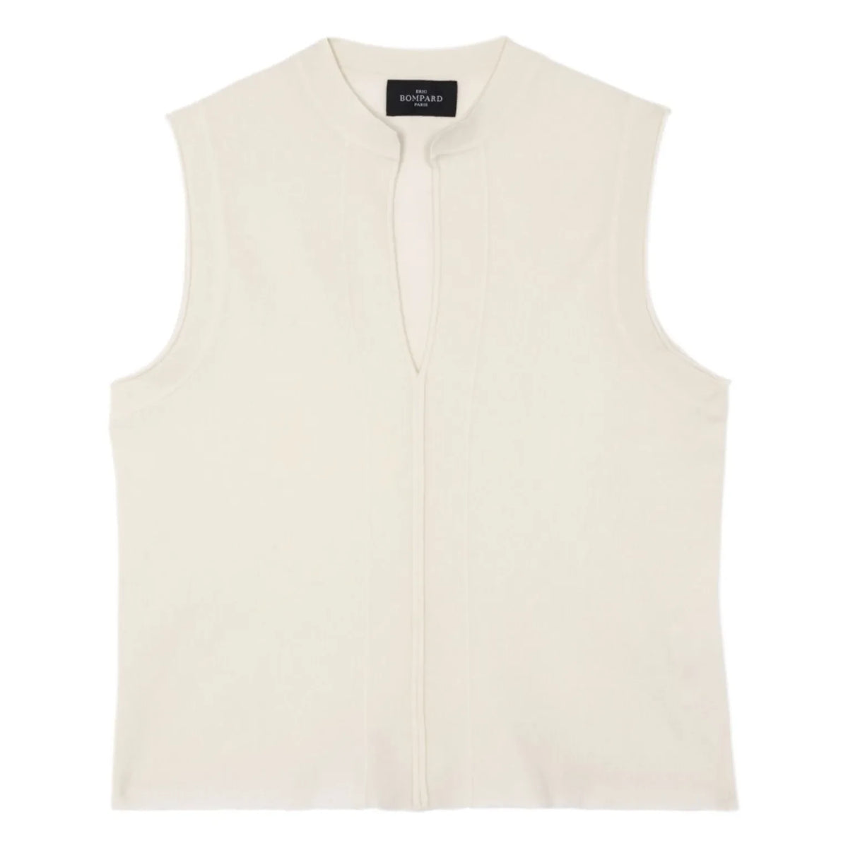 Bompard - Minimalist Cotton and Cashmere Turtleneck Top | Natural
