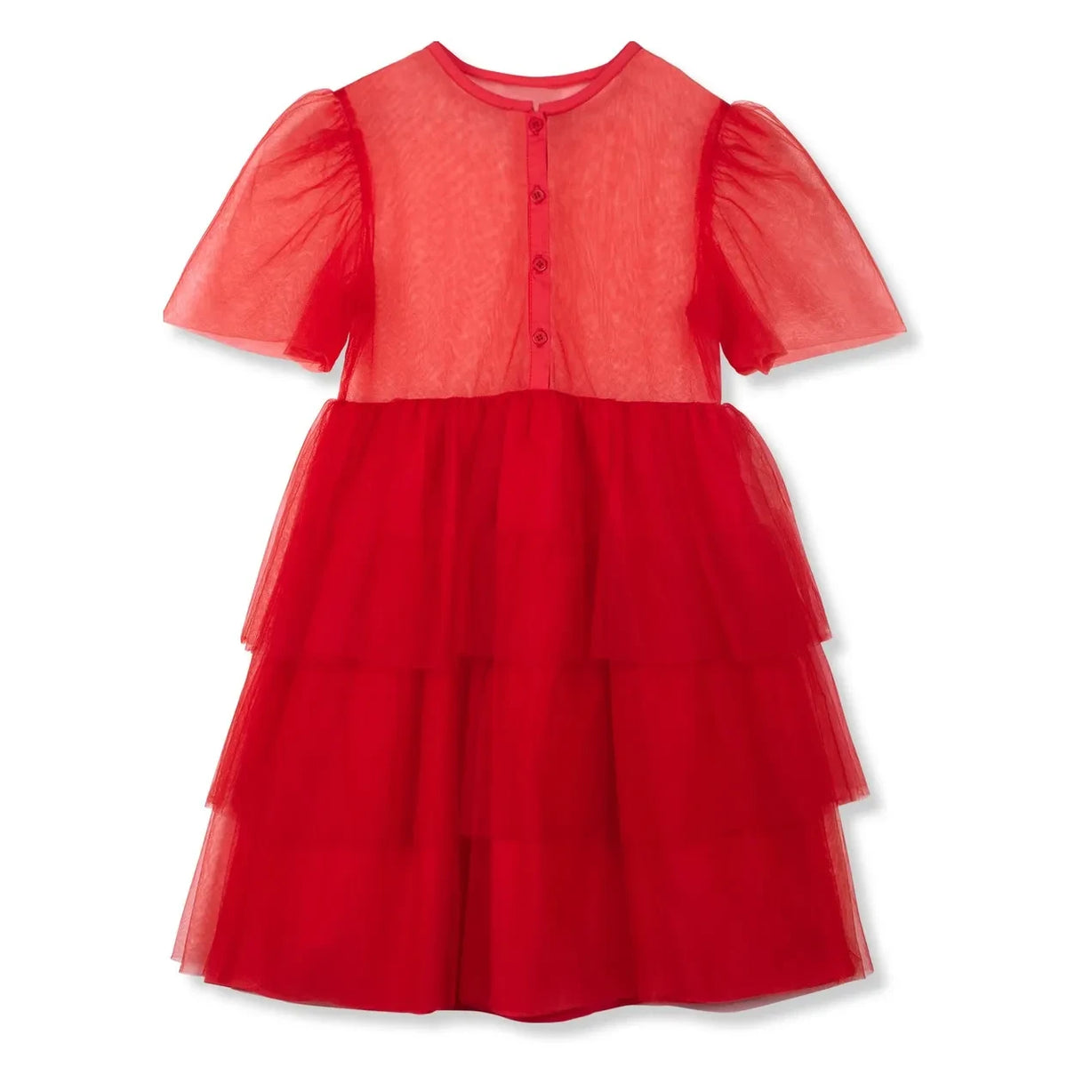 Wynken - Tulle Dress | Red