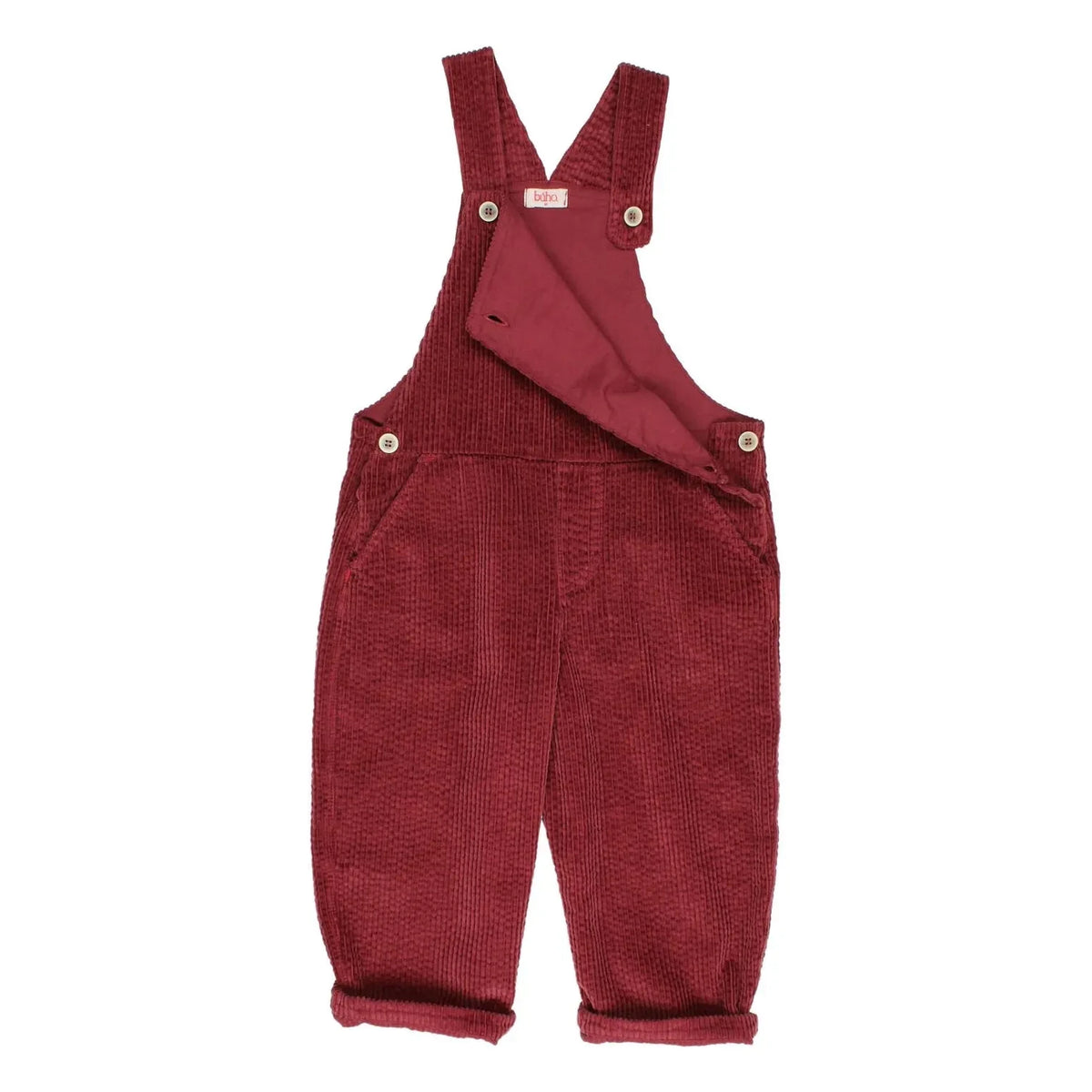 Búho - Velvet Overall | Burgundy