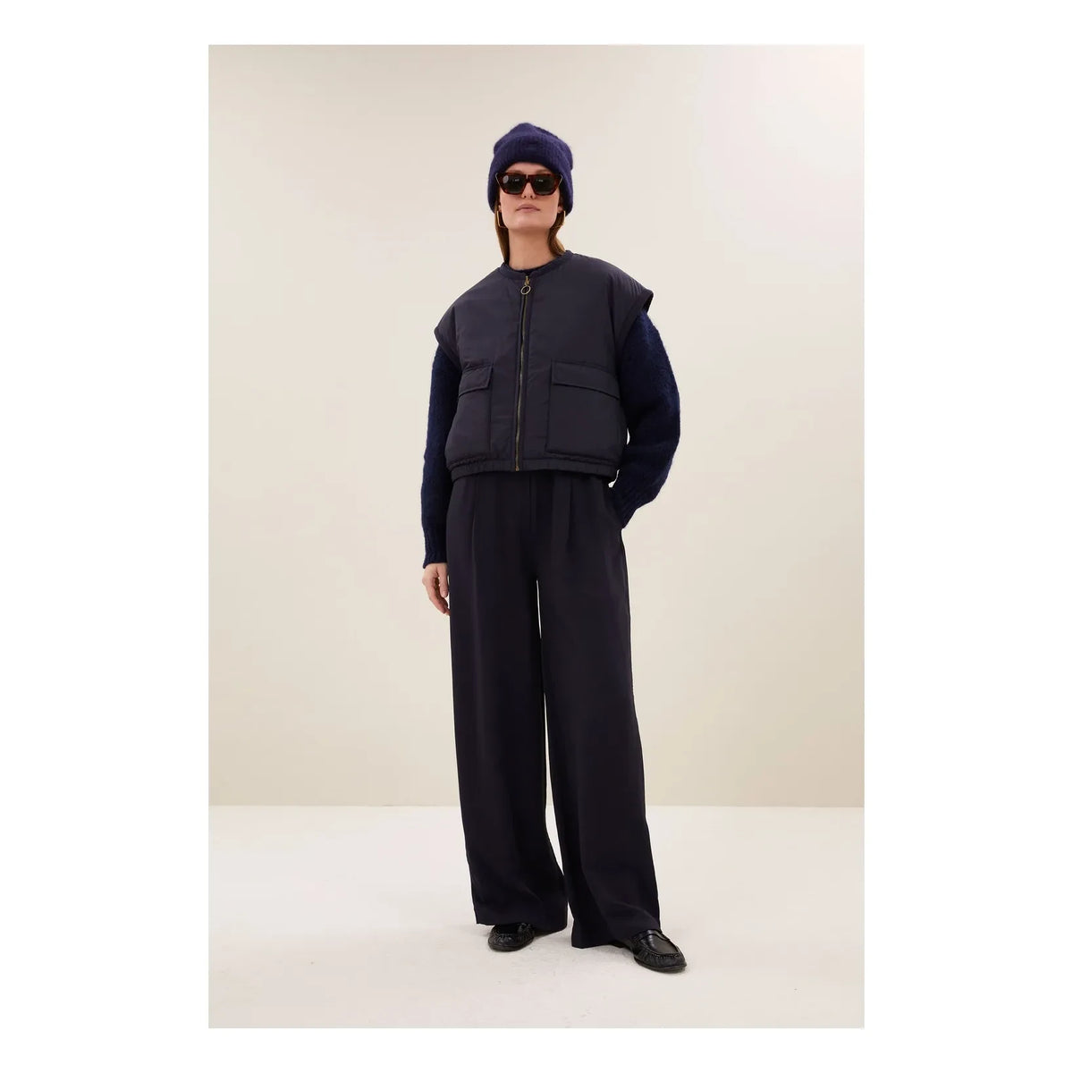 By Bar - Gio Sleeveless Jacket | Navy
