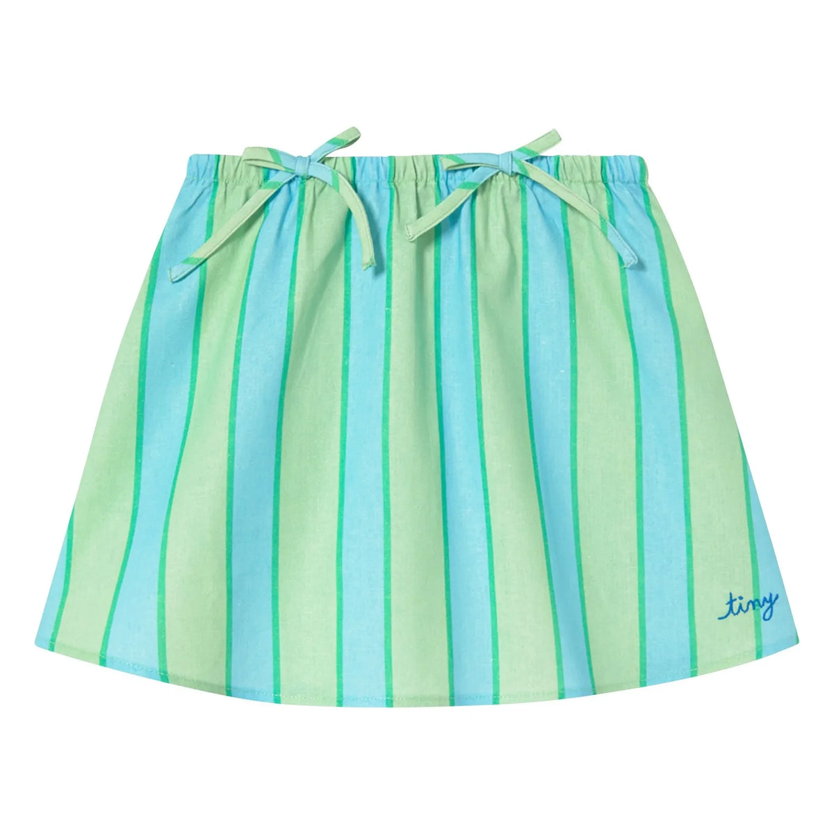 Tinycottons - Striped Linen Skirt | Green