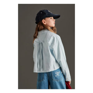 Mipounet - Juliette Poplin Shirt | Light Blue