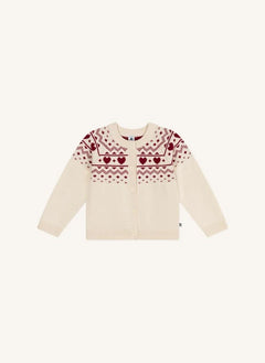Petit Bateau - Heart Wool Vest | Ecru