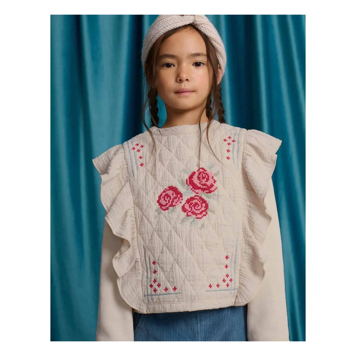 Gingersnaps - Rosamund Ruffled Sweatshirt | Beige