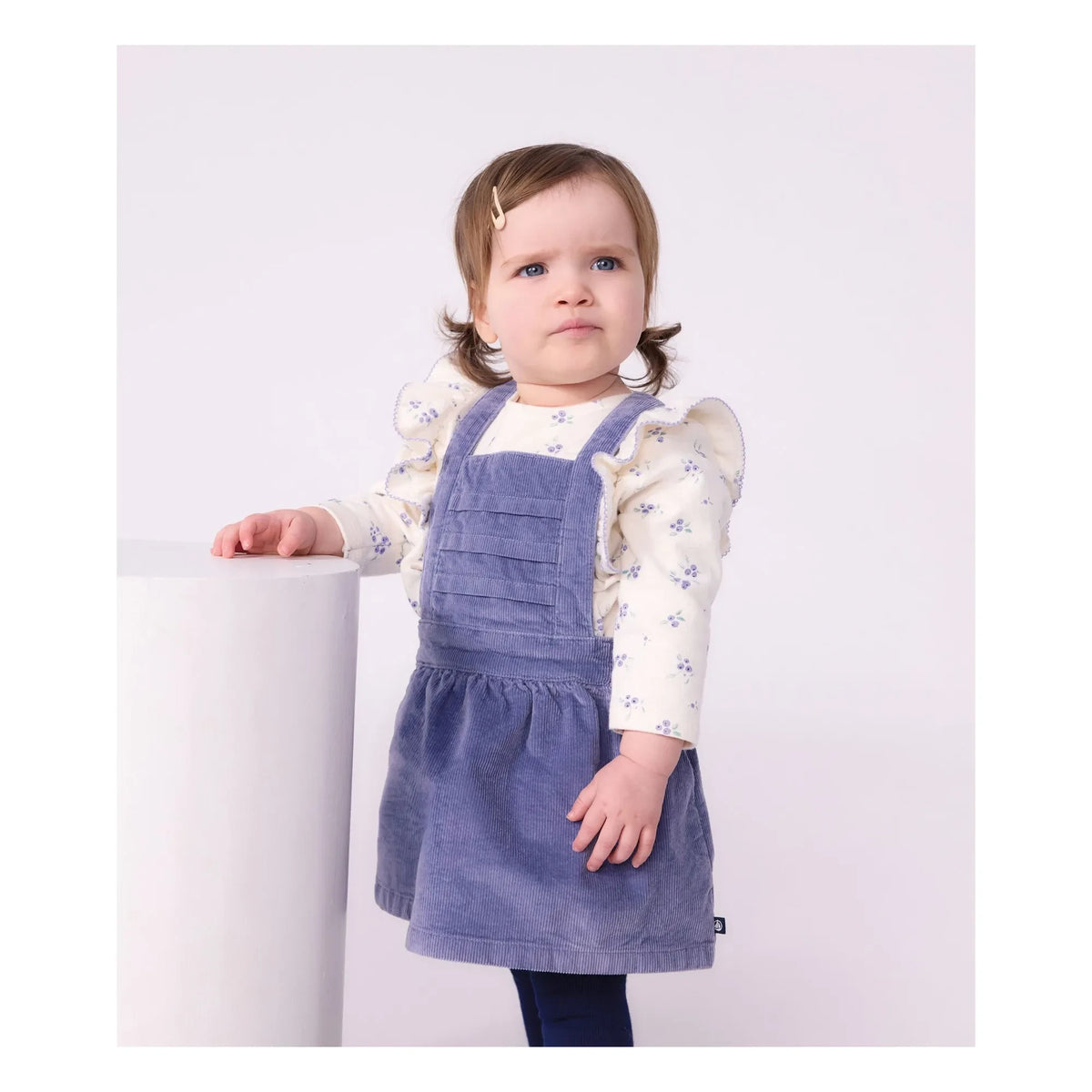 Petit Bateau - Ruffled Floral Blouse Organic Cotton | Ecru