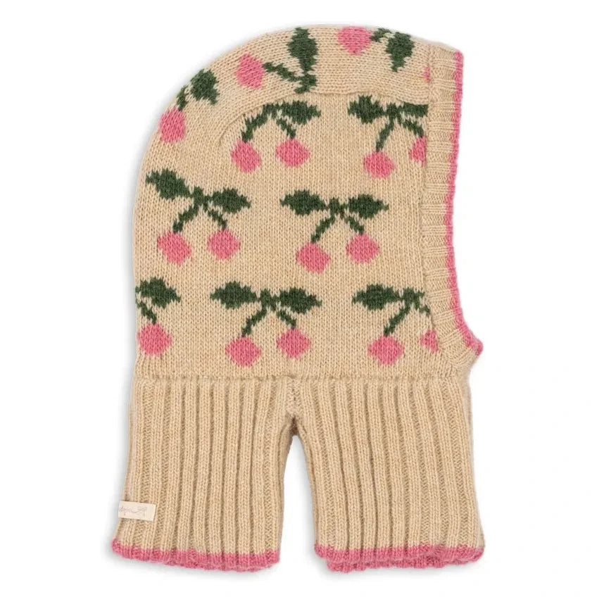 Konges Sløjd - Belou Cherry Wool Balaclava | Pale Pink