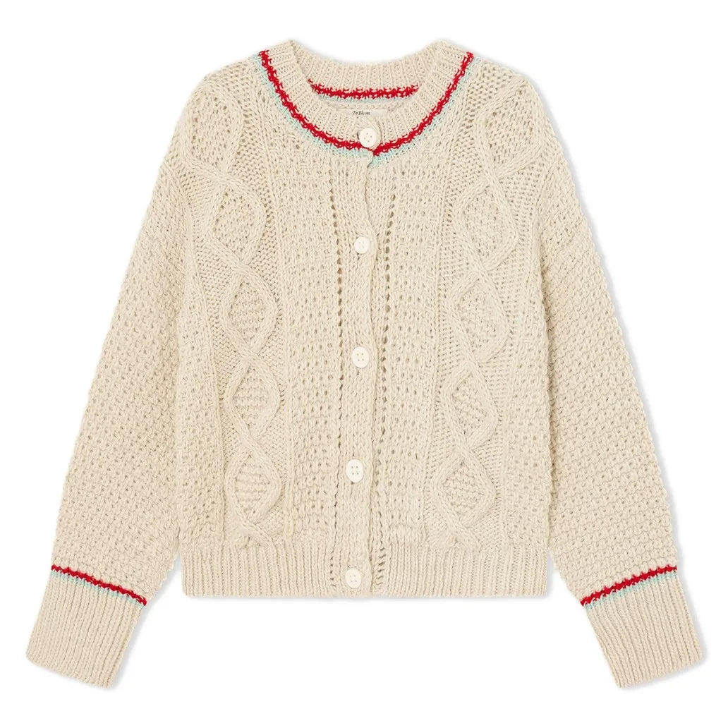 Dr Bloom - Meadow Wool cardigan | Ecru