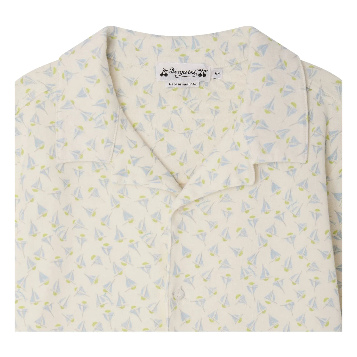 Bonpoint - Pyjamas Lothar Sailboats Organic Cotton | White