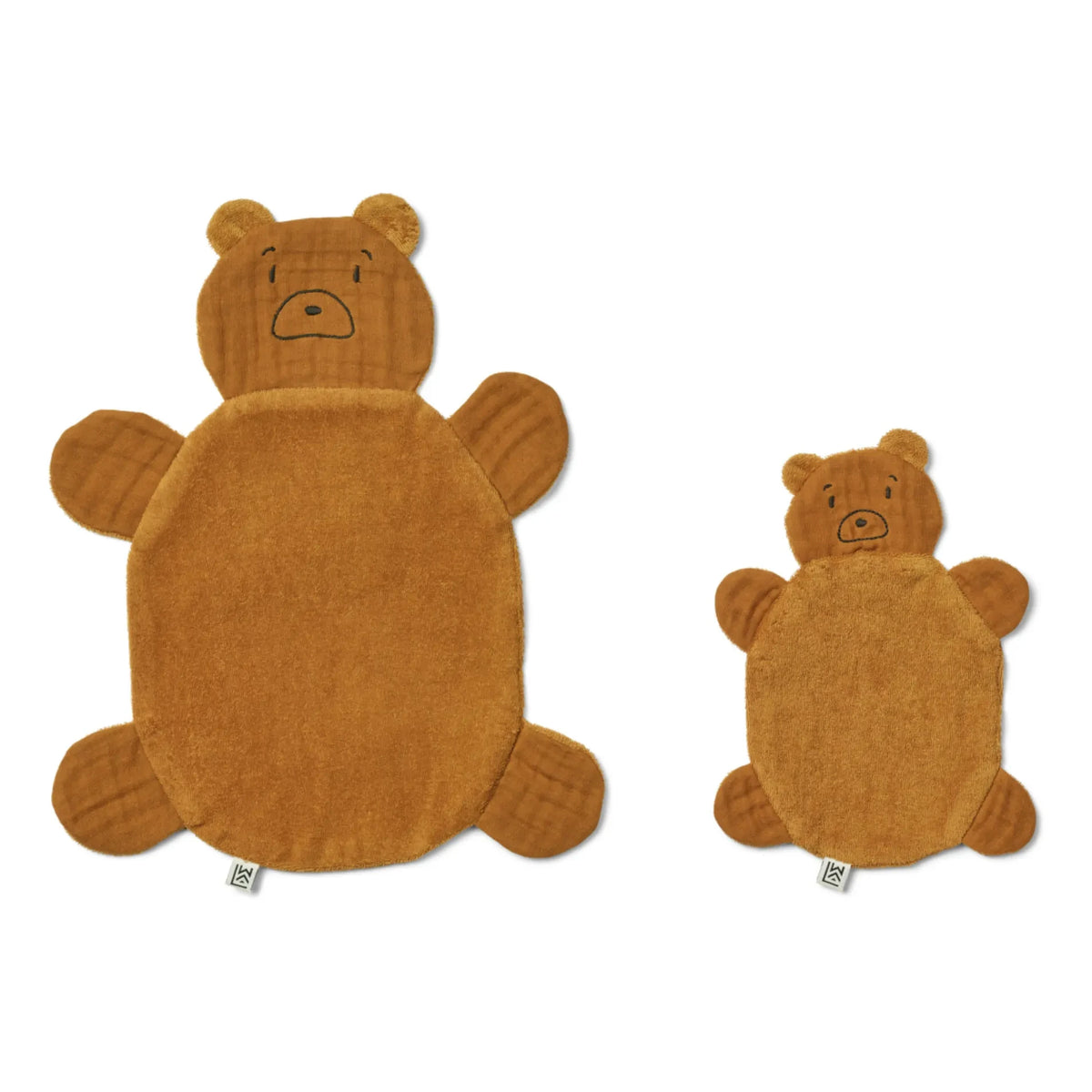Liewood - Janai Cuddly Wrap - Set of 2 | Mr bear/Golden Caramel
